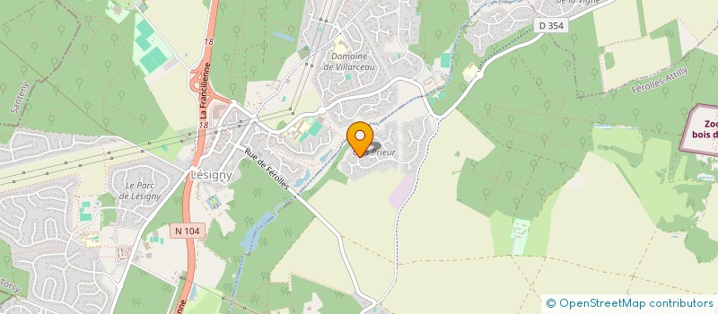 localisation de l'entreprise QUALIDEV CONSULTING  LESIGNY