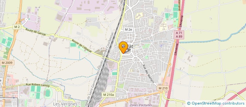 localisation de l'entreprise QUALIF 2001 à GERZAT