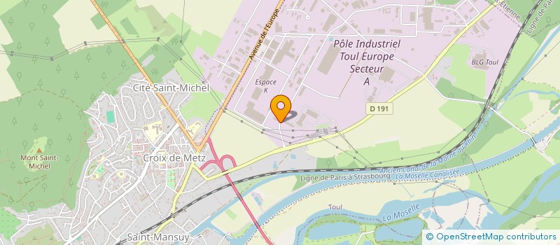 localisation de l'entreprise QUALIFACE  TOUL