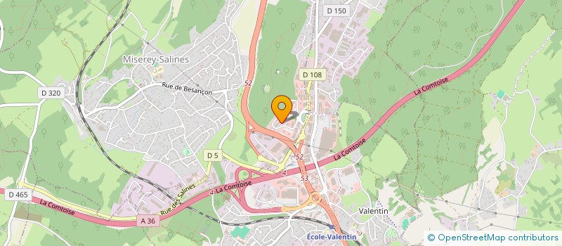 localisation de l'entreprise QUALIFLEX à MISEREY-SALINES