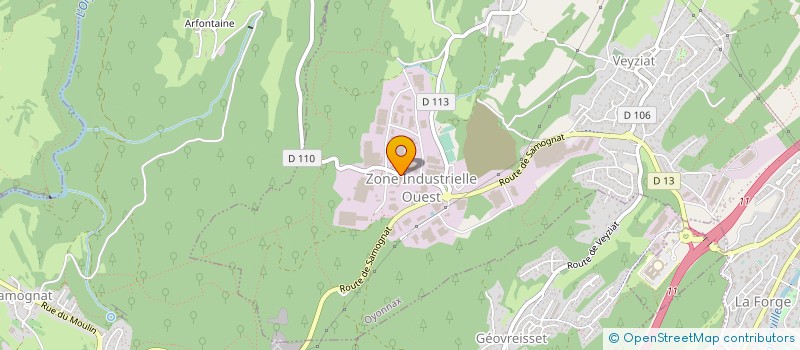 localisation de l'entreprise QUALIFORM à OYONNAX