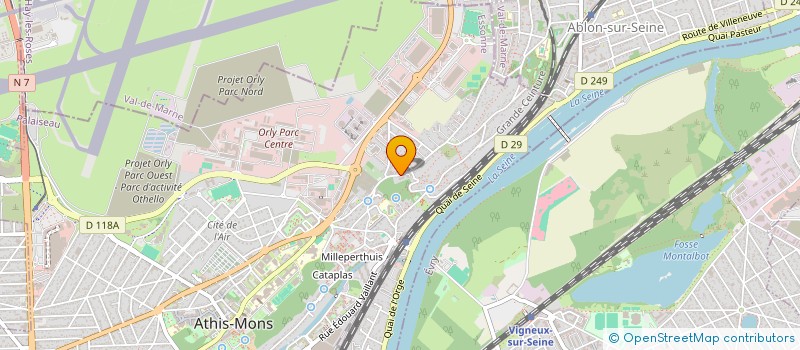 localisation de l'entreprise QUALIFRANCE RENOV' à ATHIS-MONS