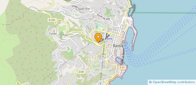 localisation de l'entreprise QUALIFROID à BASTIA