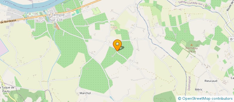 localisation de l'entreprise QUALIFROM  LE TEMPLE-SUR-LOT