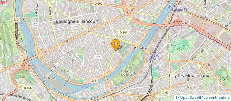 localisation de l'entreprise QUALIGIENE à BOULOGNE-BILLANCOURT