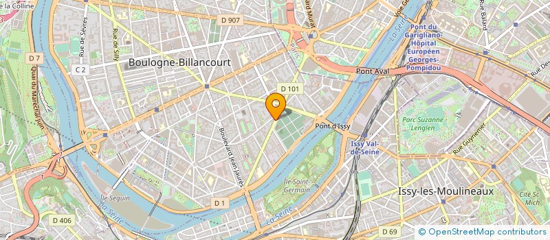 localisation de l'entreprise QUALIGIENE FRANCE  BOULOGNE-BILLANCOURT