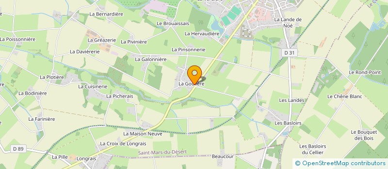 localisation de l'entreprise QUALIINVEST  CELLIER (LE)