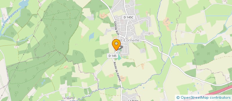 localisation de l'entreprise QUALIJOB  YVRE-L'EVEQUE