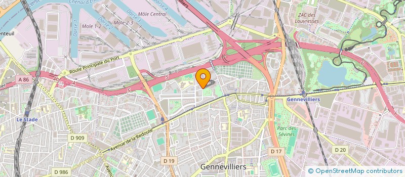 localisation de l'entreprise QUALILAV à GENNEVILLIERS