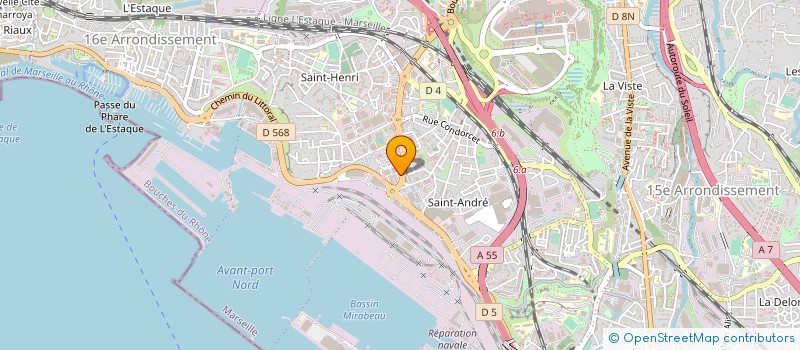 localisation de l'entreprise QUALIM à MARSEILLE