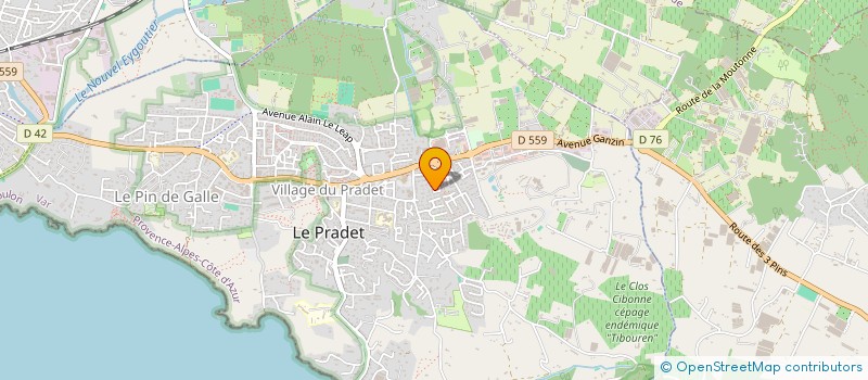 localisation de l'entreprise QUALIMAC  LE PRADET