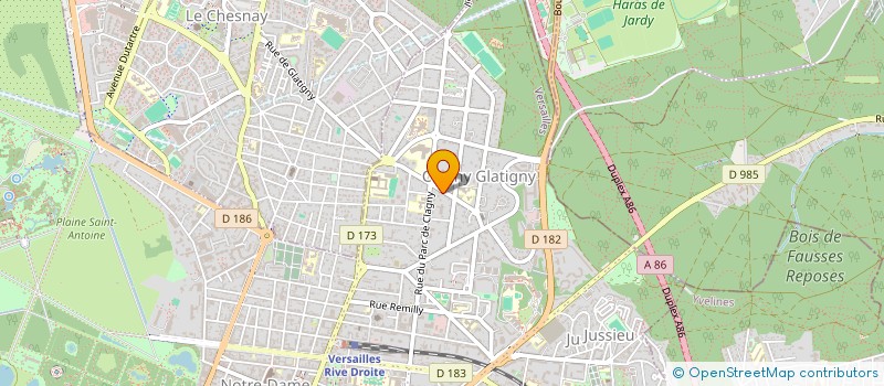 localisation de l'entreprise QUALIMAG à VERSAILLES