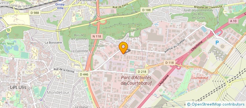 localisation de l'entreprise QUALIMAP à LES ULIS