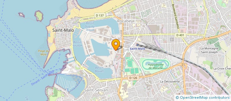 localisation de l'entreprise QUALINAUTIC 35 GIE à SAINT-MALO