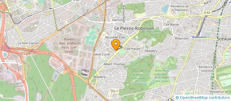 localisation de l'entreprise QUALINOW à LE PLESSIS-ROBINSON