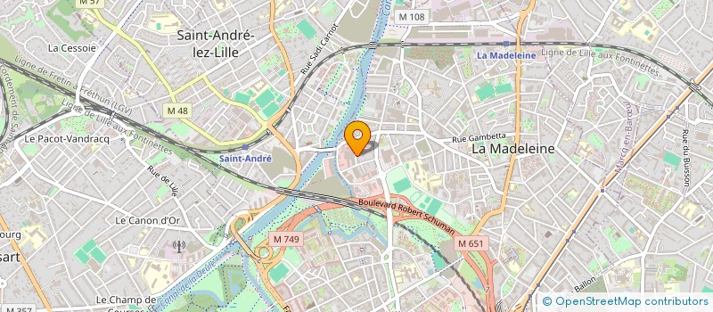 localisation de l'entreprise QUALIOEXPERT à LA MADELEINE