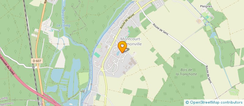 localisation de l'entreprise QUALIOPTIM à MONTCOURT-FROMONVILLE