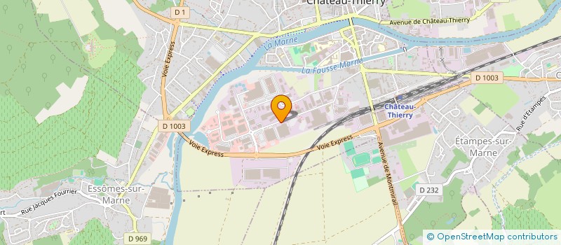 localisation de l'entreprise QUALIPAC CT-C  CHATEAU-THIERRY