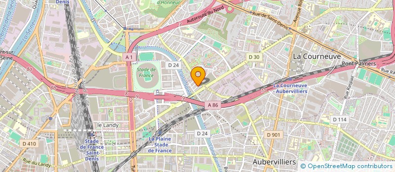 localisation de l'entreprise QUALIPARK à AUBERVILLIERS