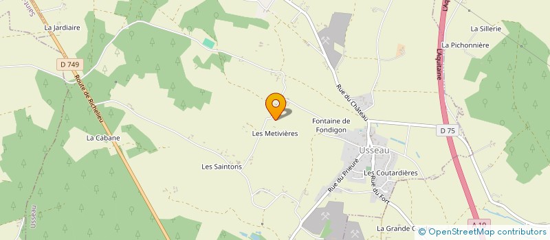 localisation de l'entreprise QUALIPEINTRE  USSEAU