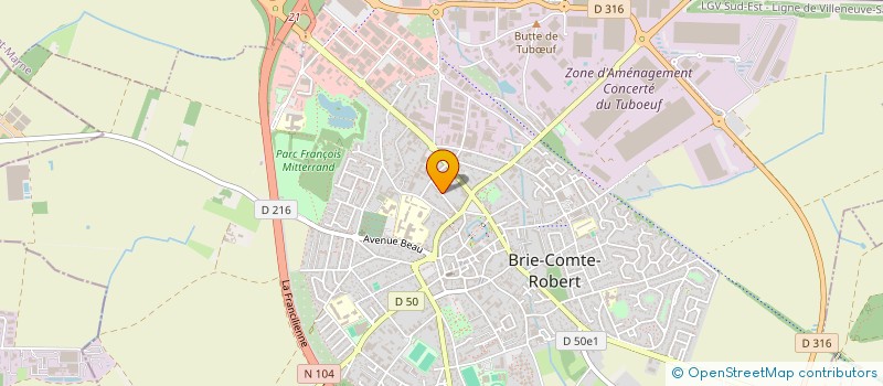 localisation de l'entreprise QUALIPIECES  BRIE-COMTE-ROBERT