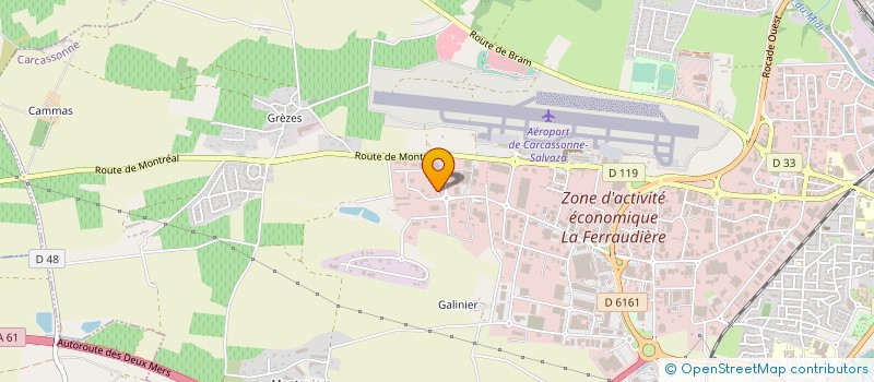 localisation de l'entreprise QUALIPLAST SUD OUEST  CARCASSONNE