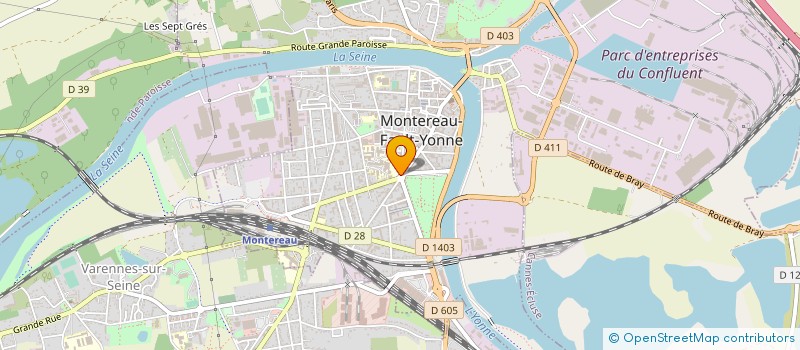 localisation de l'entreprise QUALIPOSE à MONTEREAU-FAULT-YONNE