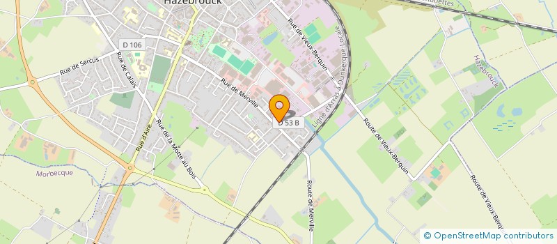 localisation de l'entreprise QUALIPOSE  HAZEBROUCK