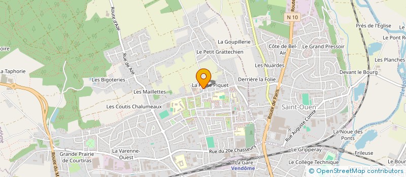 localisation de l'entreprise QUALIPSE CONSEIL à VENDOME