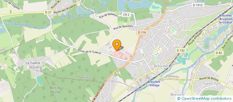 localisation de l'entreprise QUALIS à BREUILLET