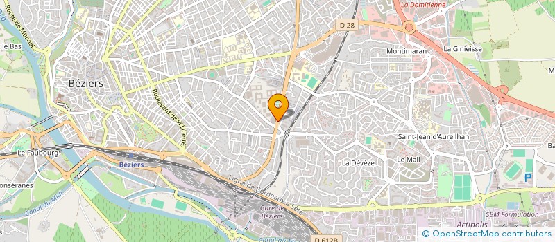 localisation de l'entreprise QUALIS CONSTRUCTION à BEZIERS