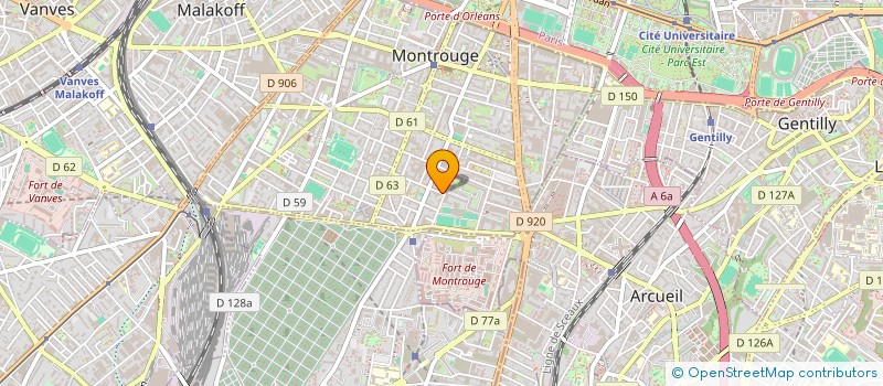 localisation de l'entreprise QUALIS INFORMATIQUE ET INDUSTRIE à MONTROUGE