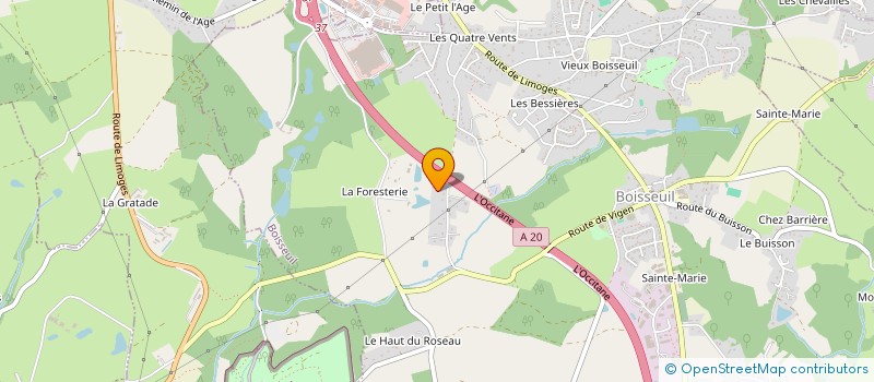 localisation de l'entreprise QUALIS INVEST  BOISSEUIL