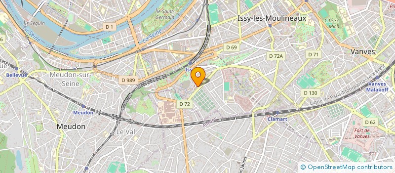 localisation de l'entreprise QUALISCOPE FORMATION à ISSY-LES-MOULINEAUX