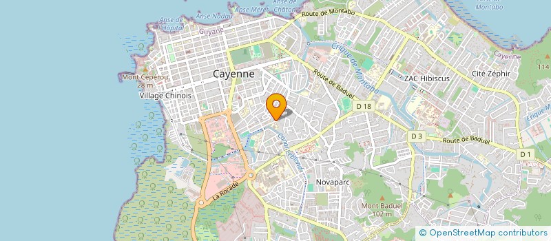 localisation de l'entreprise QUALISERV GUYANE  CAYENNE