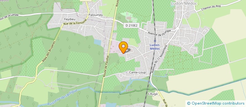 localisation de l'entreprise QUALISERVICE . TP SAS  LUDON-MEDOC