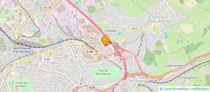 localisation de l'entreprise QUALISIN  SAINT-ETIENNE