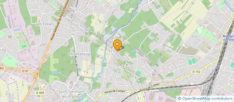 localisation de l'entreprise QUALISO à SAINT-GERMAIN-LES-ARPAJON