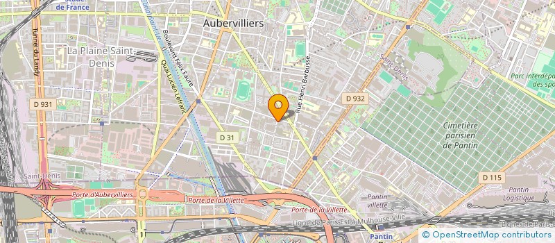 localisation de l'entreprise QUALISOL  AUBERVILLIERS