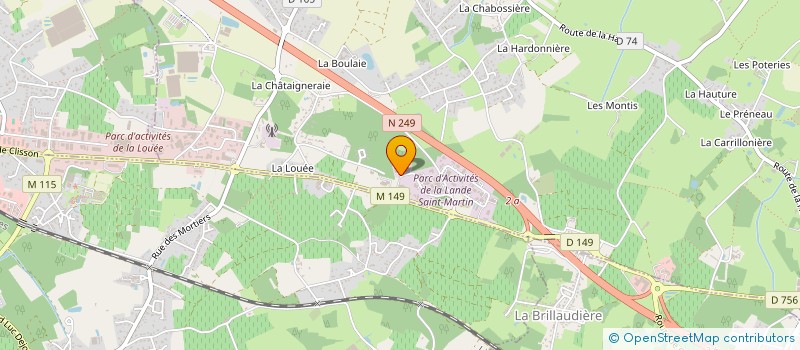 localisation de l'entreprise QUALISPACE à HAUTE-GOULAINE