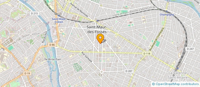 localisation de l'entreprise QUALISS  SAINT-MAUR-DES-FOSSES