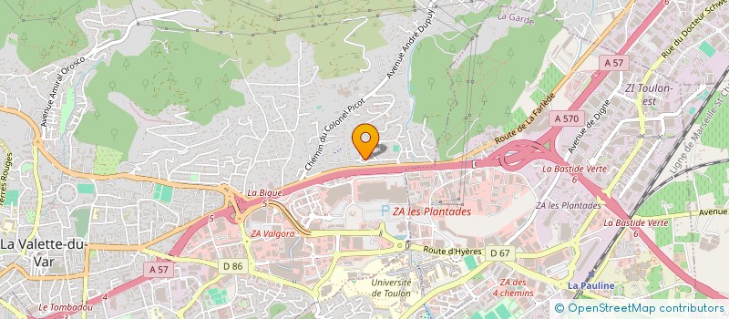 localisation de l'entreprise QUALIT ELEC à LA VALETTE-DU-VAR