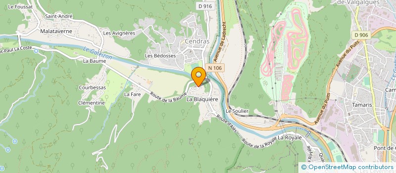 localisation de l'entreprise QUALIT'ELECT  CENDRAS