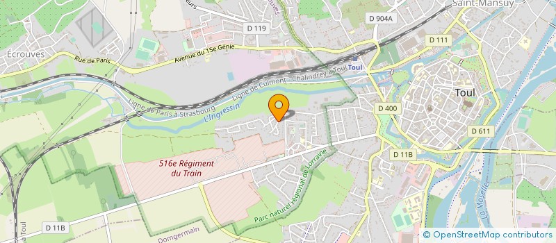 localisation de l'entreprise QUALIT'HABITAT  ECROUVES