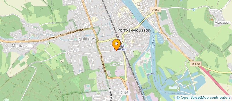 localisation de l'entreprise QUALIT'O à PONT-A-MOUSSON