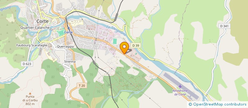 localisation de l'entreprise QUALITAIR CORSE à CORTE
