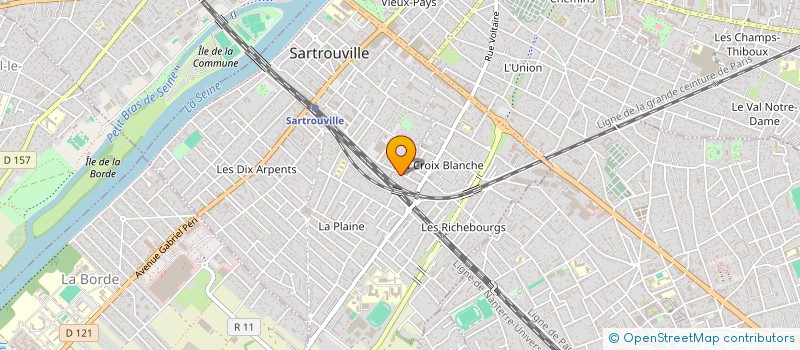 localisation de l'entreprise QUALITAS CONSULTING à SARTROUVILLE