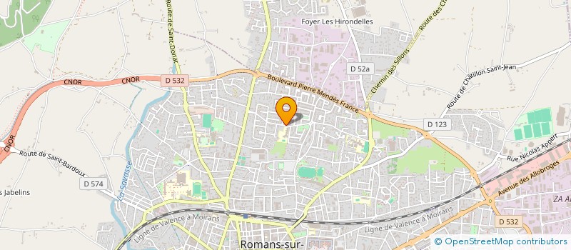 localisation de l'entreprise QUALITE AUTO à ROMANS-SUR-ISERE
