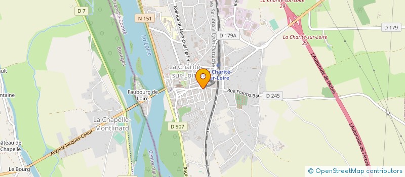 localisation de l'entreprise QUALITE CHARITE SUR LOIRE à LA CHARITE-SUR-LOIRE