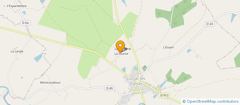localisation de l'entreprise QUALITE CONTROLE ET LOGISTIQUE à LUSSAC-LES-EGLISES